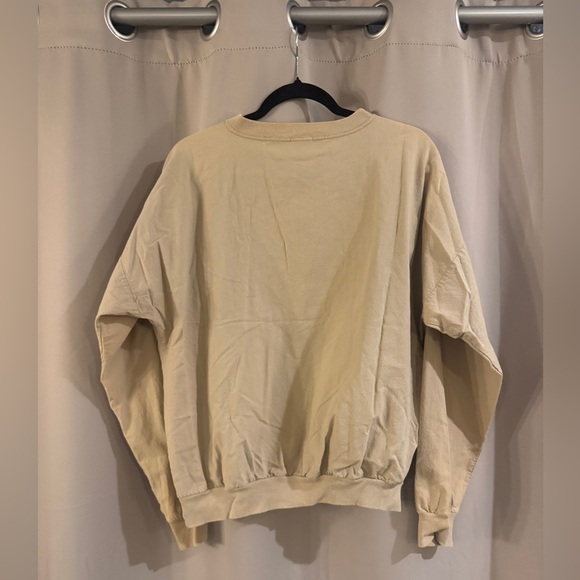 USA Festive Tan Sweater with Green and Red Accents - Picture 2 of 6